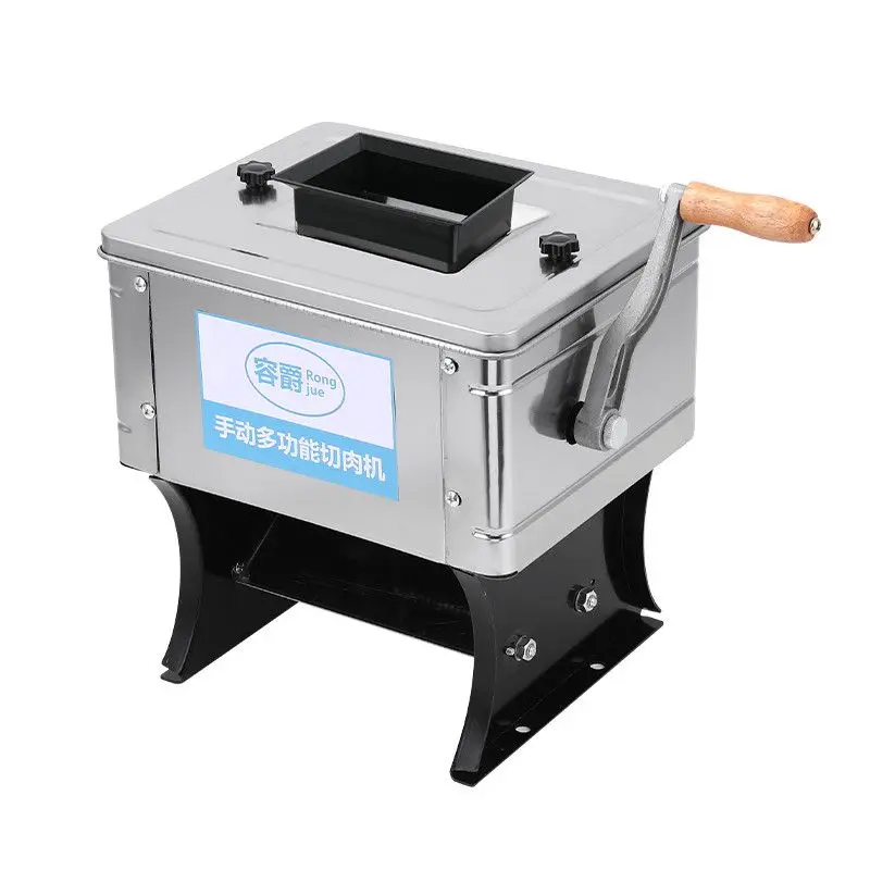 

kitchen tools Hand cranked meat slicer Commercial meat slices shredded meat chili peppers mushrooms fungus vegetables shredded