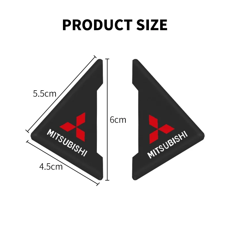 2Pcs Car Door Corner Collision Anti-scratch Protector For Mitsubishi Asx Lancer Pajero 4 Outlander 3 Xl l200 EX10 X Colt Pajero