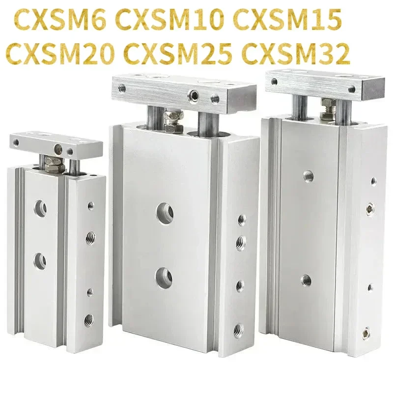 SMC Type CXSM Dual Rod Cylinder Pneumatic Cylinder CXSM6 CXSM10 CXSM15 CXSM20 CXSM25 CXSM32 Double Axis Dual Rod Cylinder