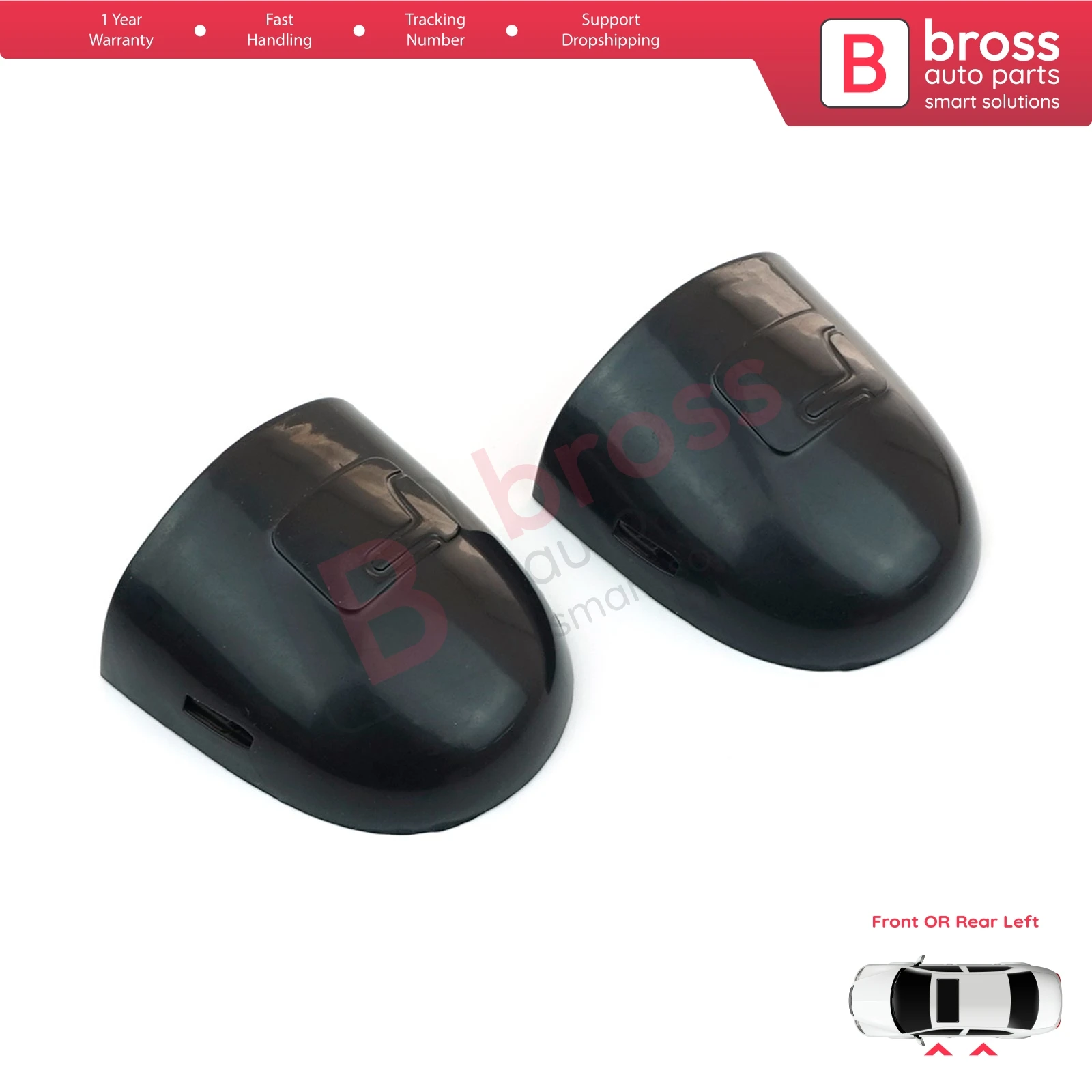 BDP660-1 Left Door Handle Key Lock Cover Set Black for Renault Megane Scenic Laguna 2 Primera P12 Espace 4 Clio 3 Modus Koleos