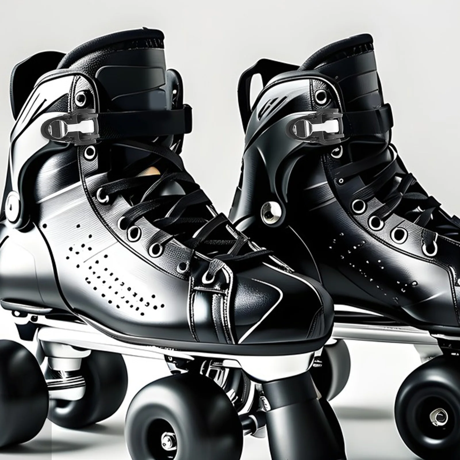 

2pcs Inline Skate Accessories Replacement Buckles Cable Tie Fixing Black Universal Roller Skate Parts Secure Protection