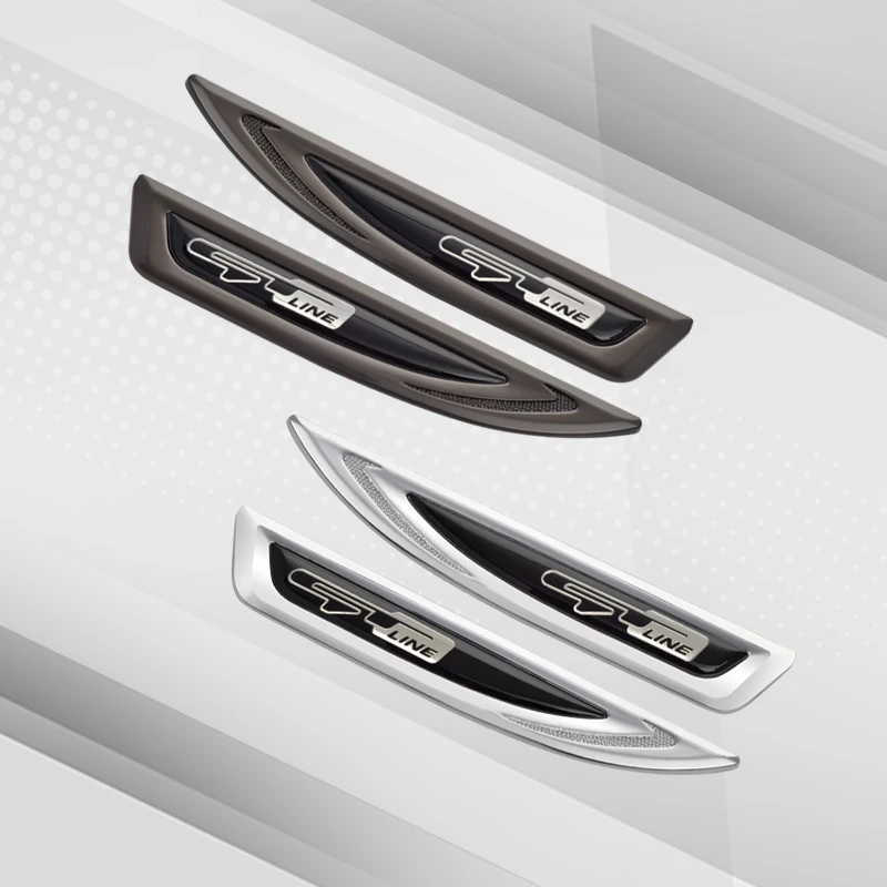2Psc Car Badges GT Line Car Body Side Emblem Metal Stickers Decals Decor Styling For Kia Optima Sportage Sorento Stinger Niro