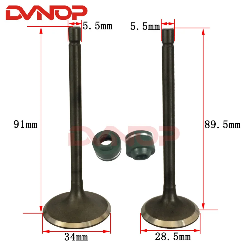 Motorcycle Engine Valve Intake Exhaust Stem Valve Oil Seal for LIFAN ZONGSHEN LONGXIN CG250 250cc Go Cart Dirt Bike ATV Buggy