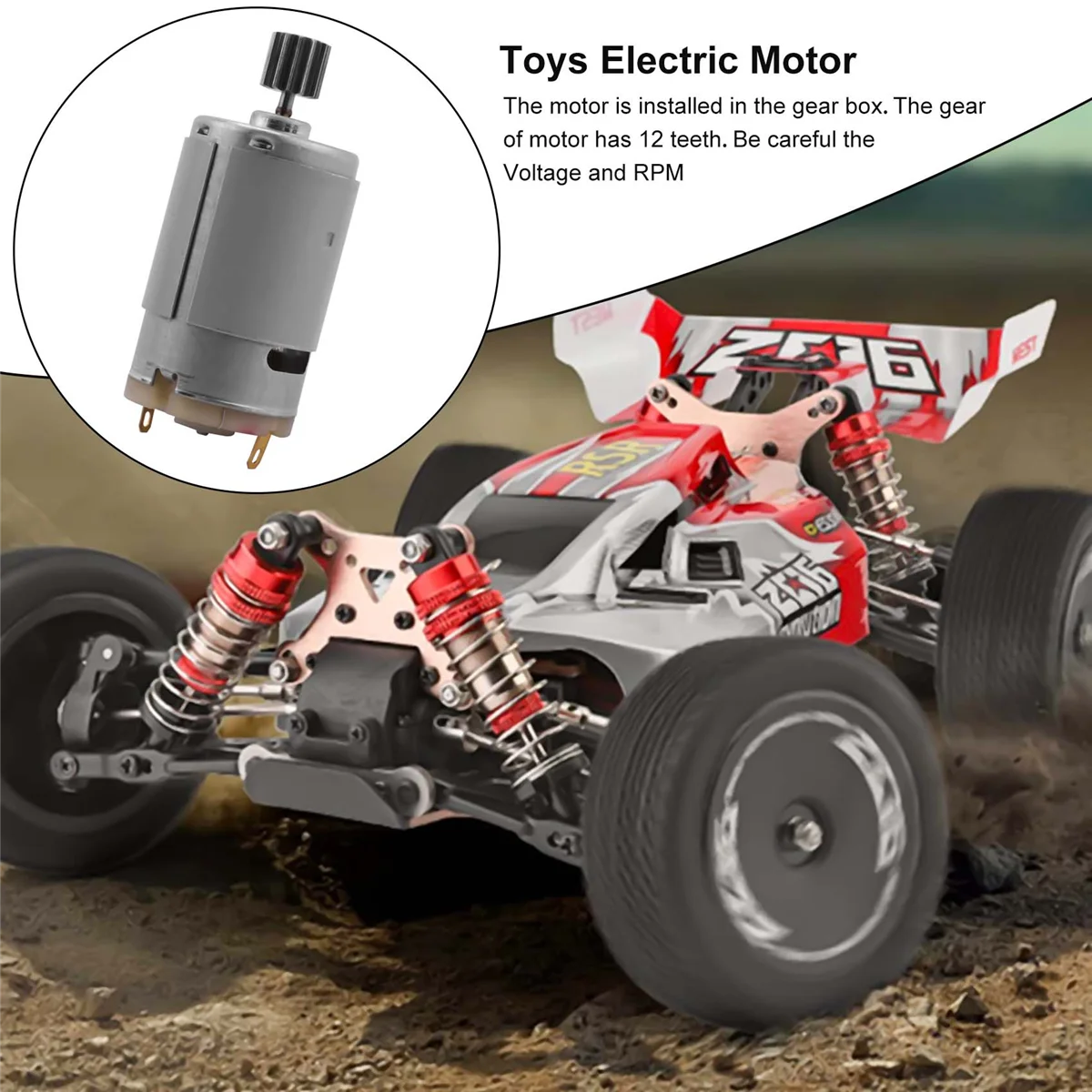 RS390 Motor listrik 6V อเนกประสงค์390 18000รอบต่อนาทีอุปกรณ์เสริมเครื่องยนต์ขับเคลื่อนมอเตอร์สำหรับเด็ก