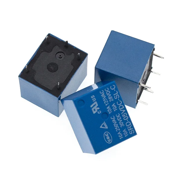 New Original Songle Relay SRD-05/12/24/48VDC-SL-A SRD-03/05/06/09/12/24/48VDC-SL-C 4-pin Normally Open 5-pin Conversion T73 10A