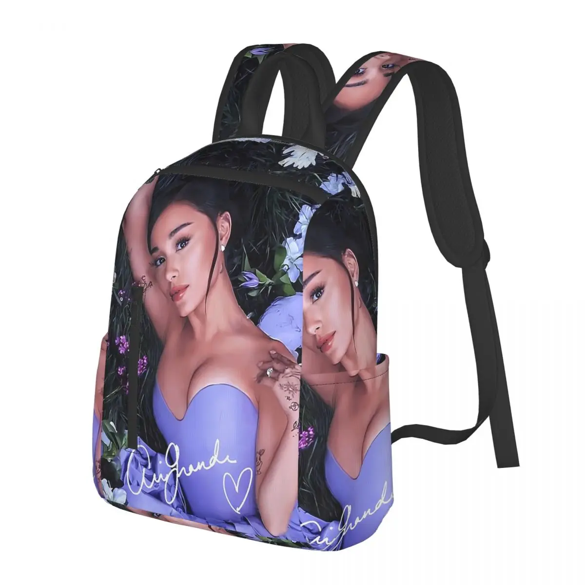 

Ariana Grande Singer Yes And Merch Songs Student Backpack School Bag Hiking Travel Daypack for Men Women Bookbag Shoulder Bags