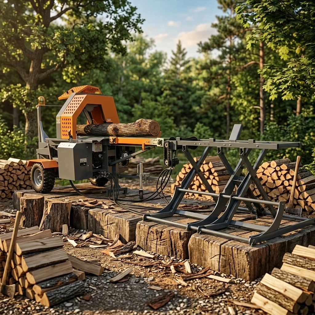 High Efficiency Hydraulic Electric Log Splitter 230V Portable Wood Splitter for Small Farm