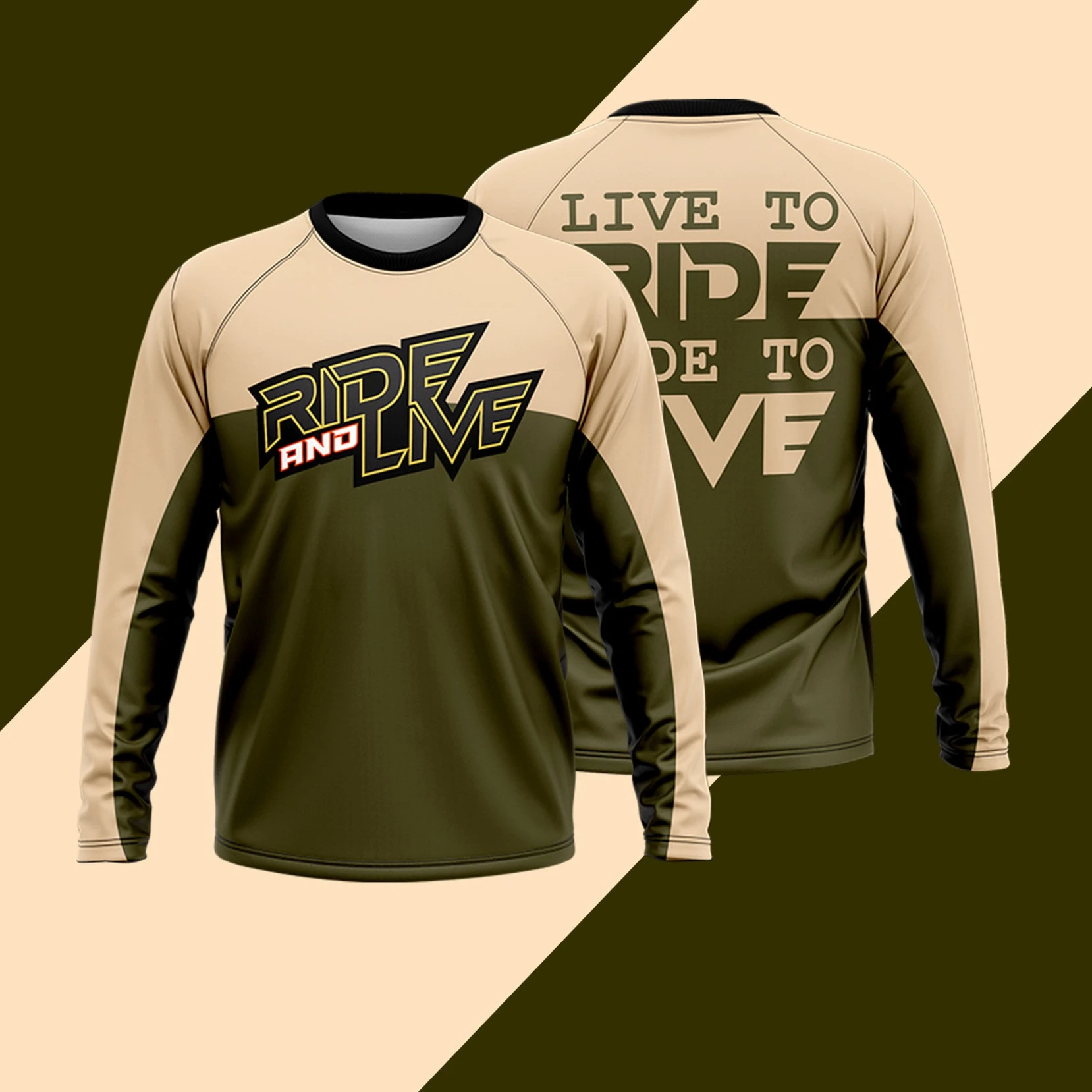 

Bike Is Life Ride And Live Motorbike Off-Road Enduro Jersey Men's Long Sleeve T-Shirt Summer Quick-dry Downhill Soft Lightweight