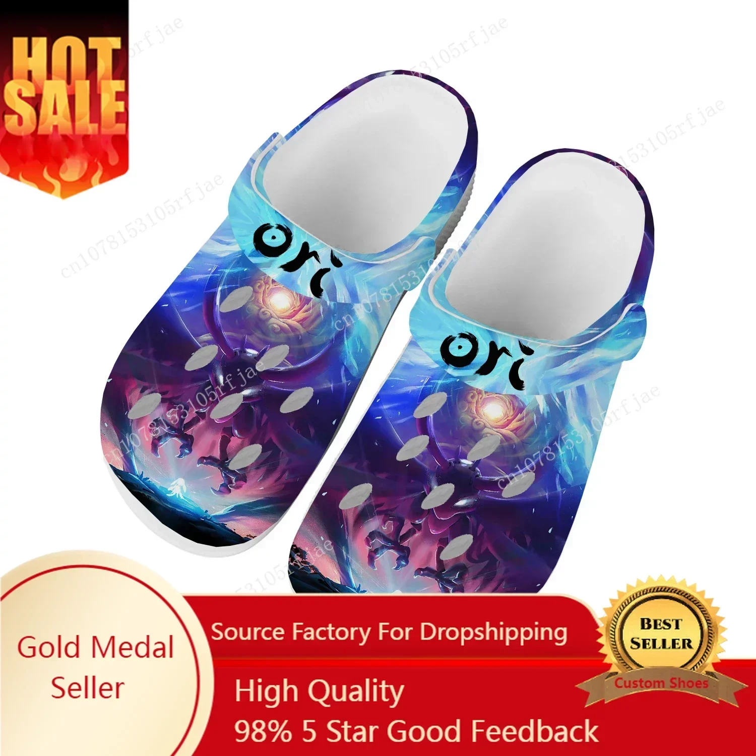 

Cartoon Game Ori and The Will of The Wisps Home Clogs Mens Womens Custom Built Water Shoes Garden Beach Hole Slippers Sandals