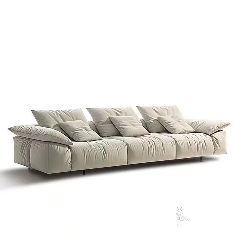 

#Hot-selling Italian simple combination sofa straight layout environmentally friendly rectangular living room