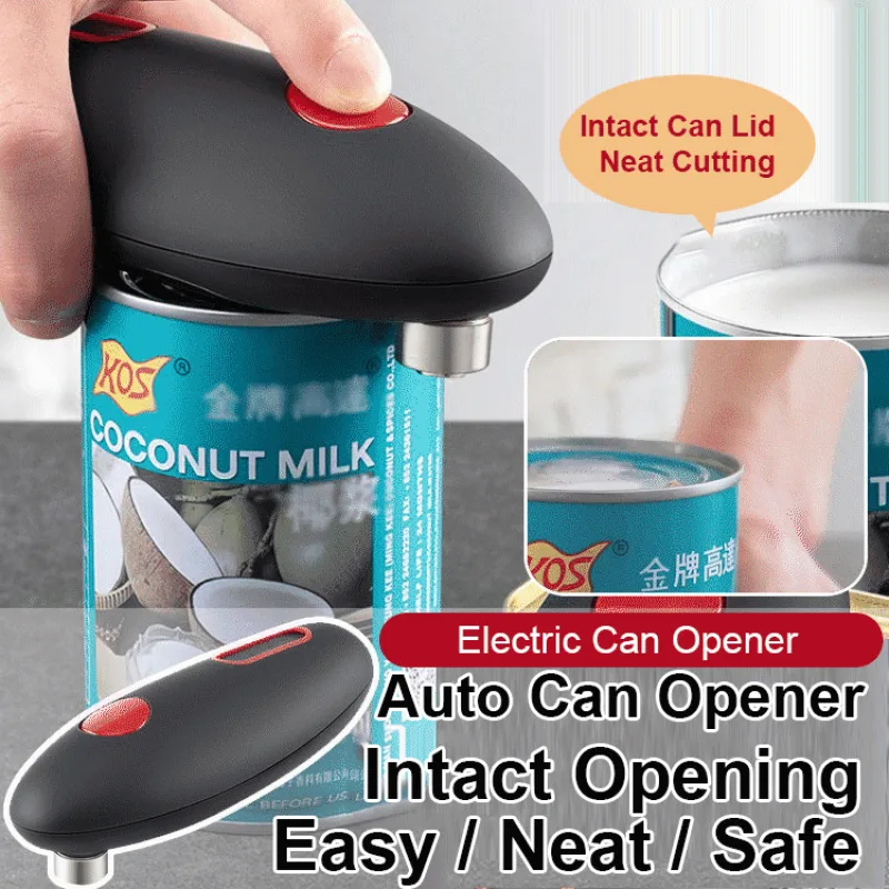 

Electric Can Opener Mini One Touch Automatic Bottle Opener Kitchen Gadgets Smooth Edges Can Opener