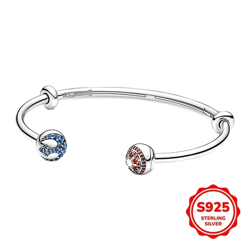 Star Wars 925 Sterling Silber Schattenkrieger Charm Helm Kriegsroboter Perlen Passend für Original Damen Armband Anhänger DIY Schmuck Geschenke