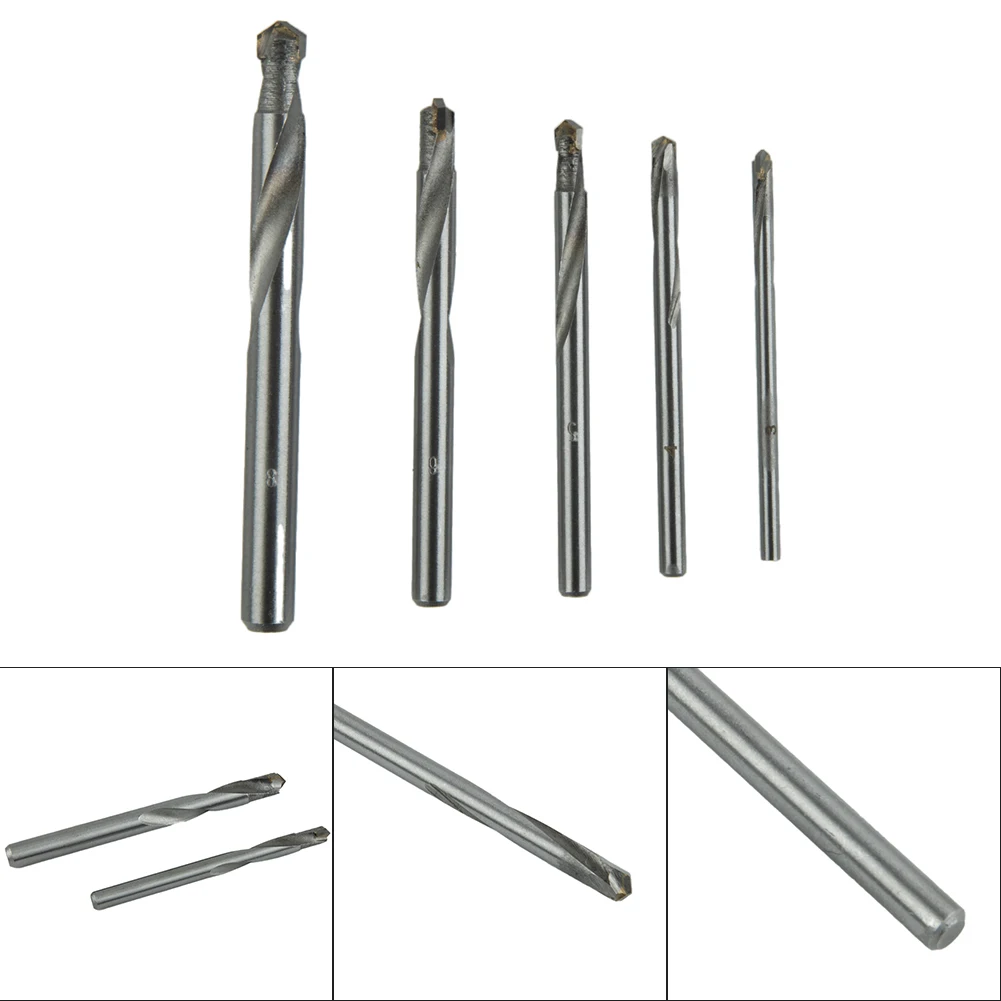 Metal Drilling Drill Bits Wood Workshop 3-8mm 5pcs Carbide Copper Cutter Hole Iron Plastic Set Stainless Steel