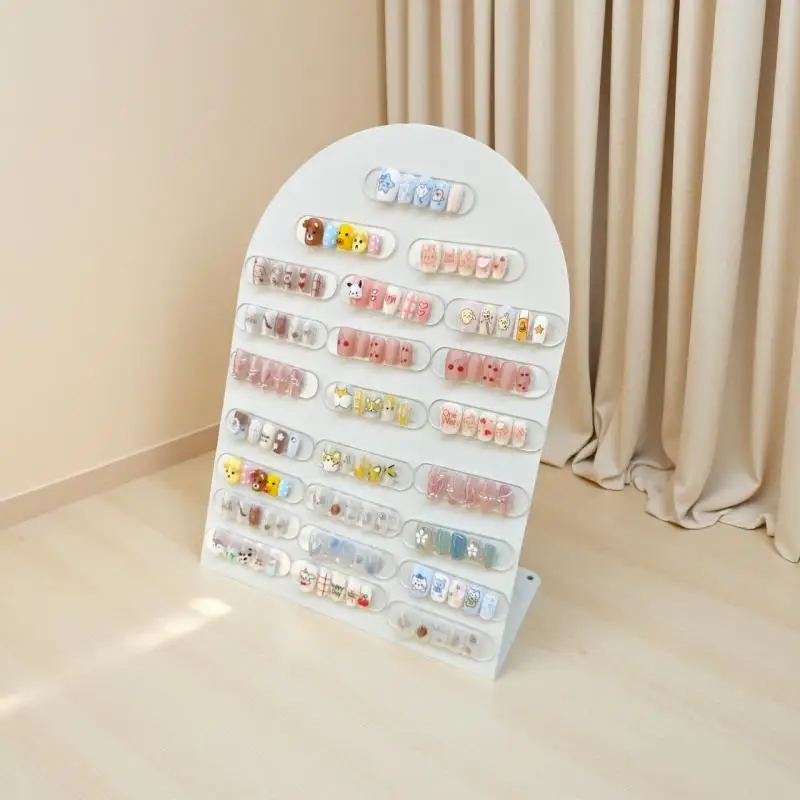 Nieuwe Premium Acryl Nagelkleurplaat Magneet Nageltips Display Board Vergelijking Kleurenkaart Met Nummerstickers Voor Nagelsalon