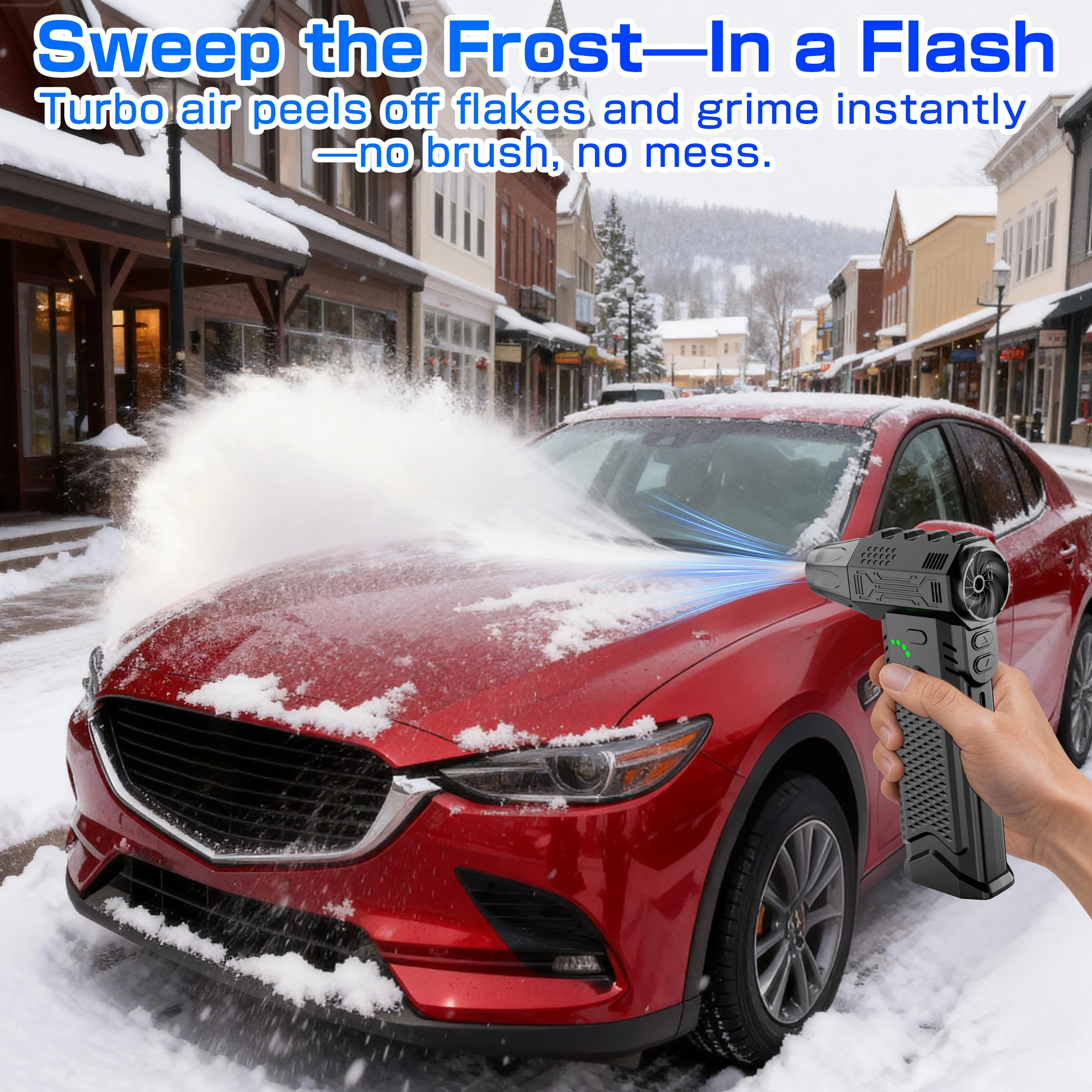 لسيارة RV شاحنة مقطورة مروحة تربو مروحة نفاثة عنيفة تهب ضربة الثلج وشفط 2 في 1 الكهربائية منفضة الهواء تنظيف منفاخ أداة