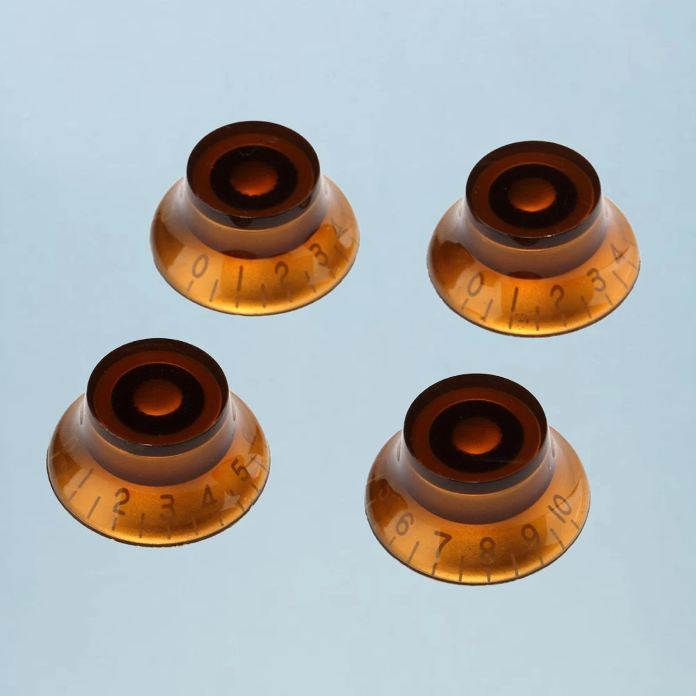 

4PCS Potentiometer Cap Knobs for Electric Guitar Volume Control Amp Effect Pedal Long-lasting Replacement Accessories