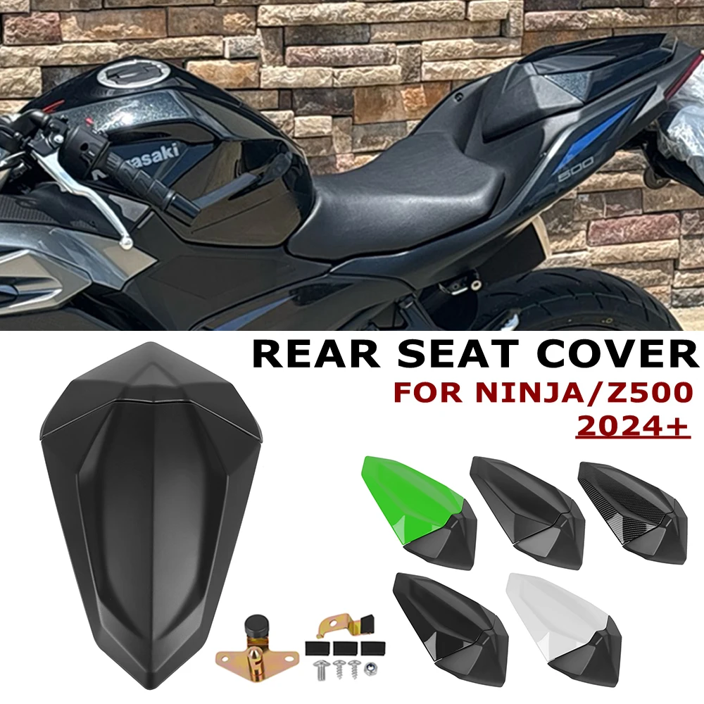 

Для Kawasaki Ninja500 Z500 Ninja 500 Z 500 SE 2024-2025 чехол на заднее сиденье мотоцикла, заднее пассажирское сиденье, обтекатель хвоста