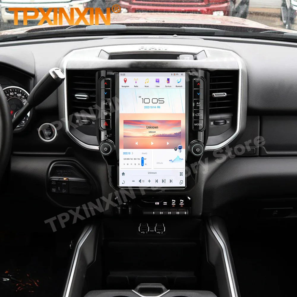 

Qualcomm Automotive Car Radio With Android Vertical Screen For Dodge Ram 2020 2021 2022 2023 2024 GPS Navi BT 4G Wifi Head Unit