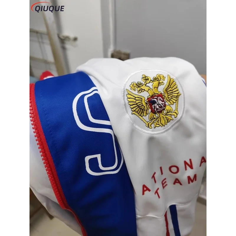 Yuri!! En el disfraz de cosplay de hielo Yuri Plisetsky, abrigo de cosplay unisex, ropa deportiva diaria, chaqueta, abrigo azul, anime caliente