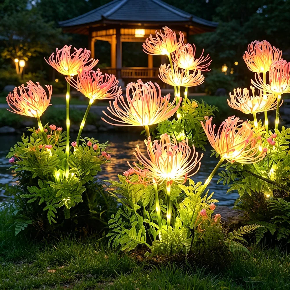 

Solar LED Lawn Lamp Wedding Yard Decor Eternal Flower Party Holiday Simulation Plant for Outdoor Summer Camping Garden Light