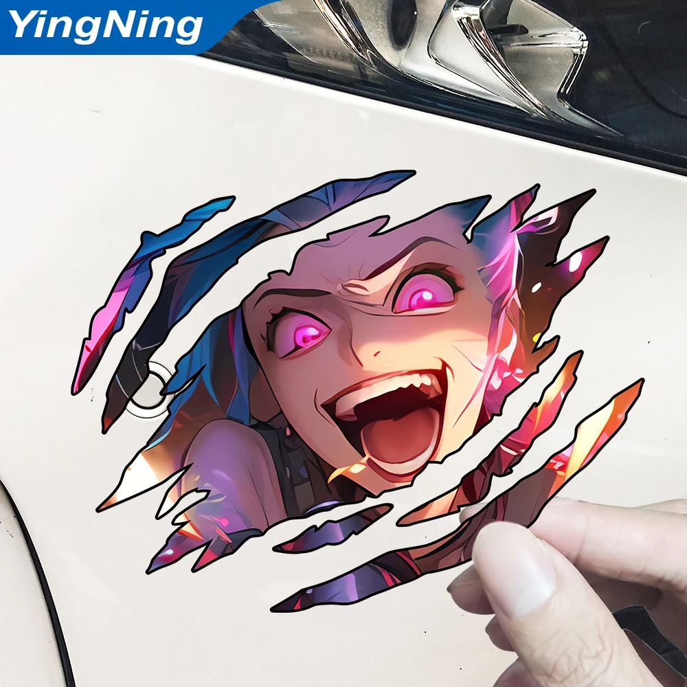 

Scratch Mark Car Sticker Anime Jinx PVC Waterproof Funny Cover Scratches Decal Laptop Motorcycle Auto Accessories 8cm/13cm/18cm