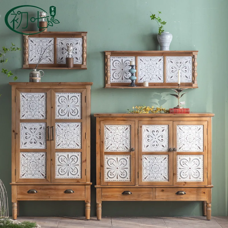 

Журнальный шкаф для обуви в прихожей, американский кантри, гостиная, кладовая, буфет, интернет-балкон, стойка для цветов знаменитостей