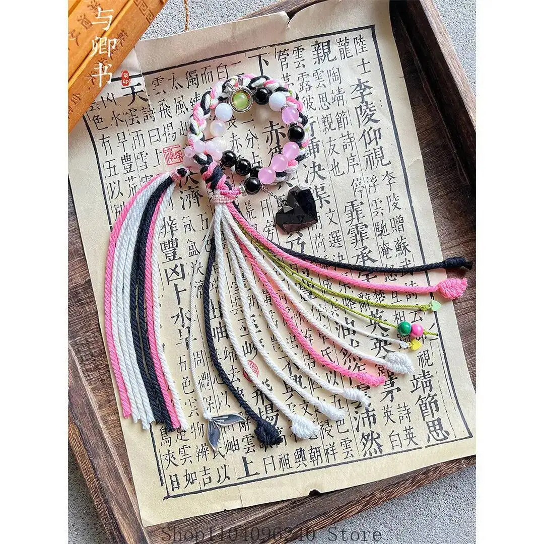 أنيمي لعبة Zenless منطقة صفر نيكول ديمارا تأثيري حبل اليدوية نسج أساور مجوهرات لعبة اليد ملحقات السلسلة الدعائم هدية