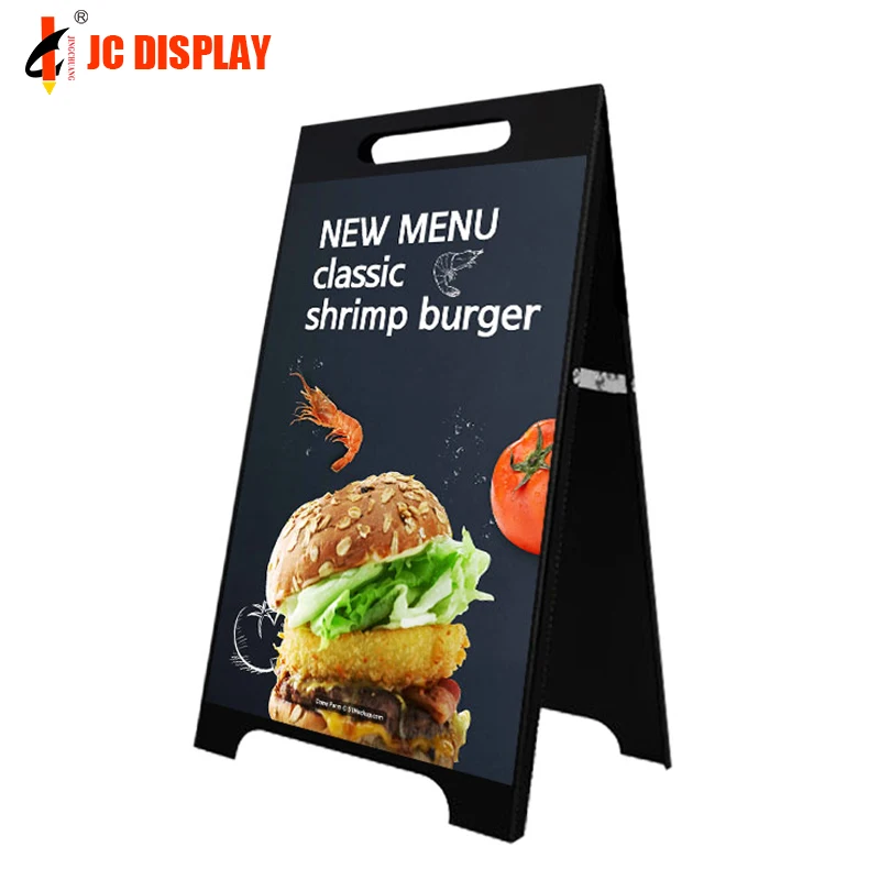 

customized.Shop Outdoor Menu Write Eraser Double Side Poster Display Metal A Board