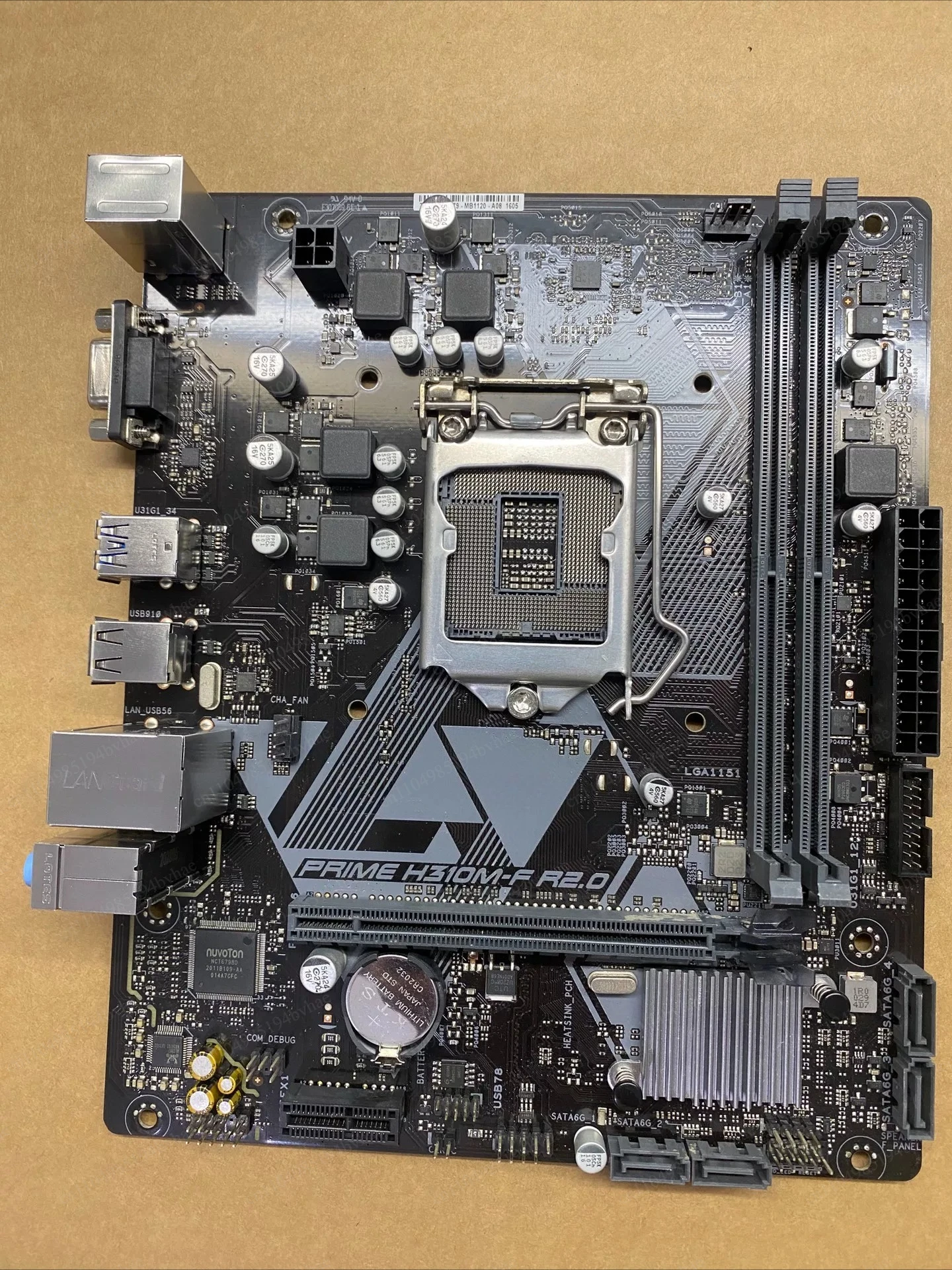 Cross-border second-hand PRIME H310M-F R2.0 computer main board, can support 6