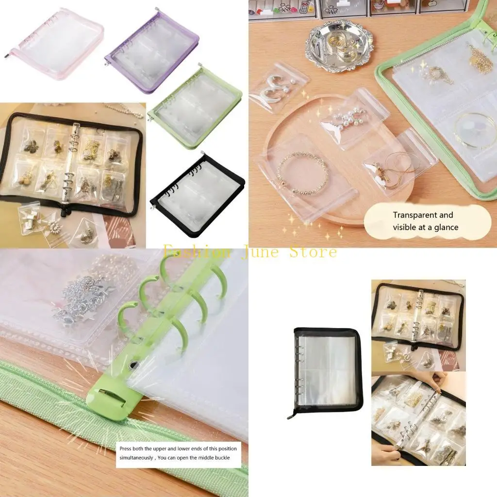 

N5KA Travel Friendly Jewelry Multiple Section Jewelry Storage Case with Zippers for Easy Access and Security