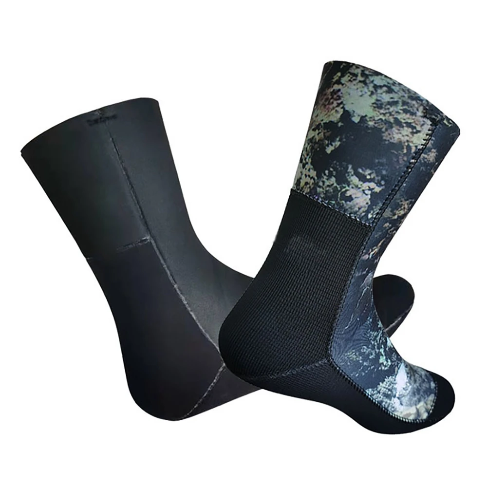1 paio 5mm neoprene calzini da immersione da spiaggia pinne da sub sport acquatici scarpe antiscivolo surf prevenire graffi stivale XL XQ