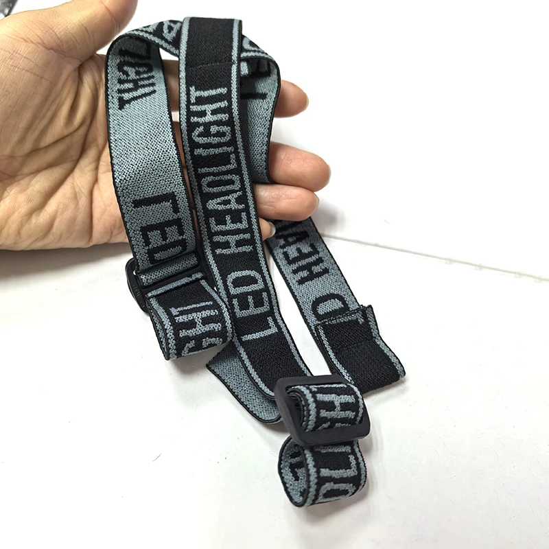 Universal Adjustable Head Lamp Strap Band Belt Elastic For LED Headlamp black grey Bike Front Light High Elasticity Frontal