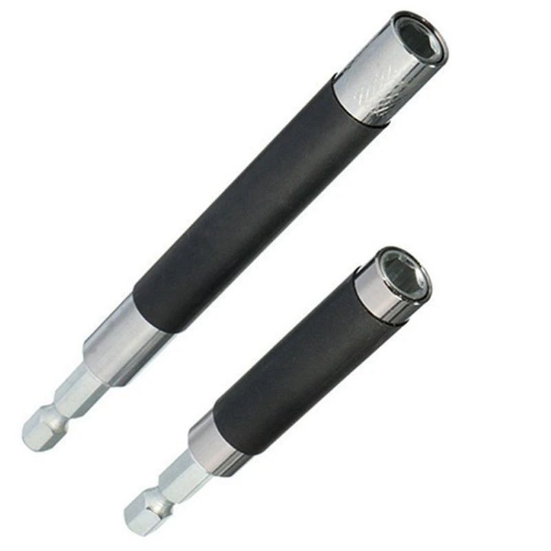 2 pezzi supporto per punta magnetica esagonale da 1/4 pollici cacciavite da 60/150Mm e 1Set supporto per punta da trapano per Driver di estensione da 80Mm 120Mm