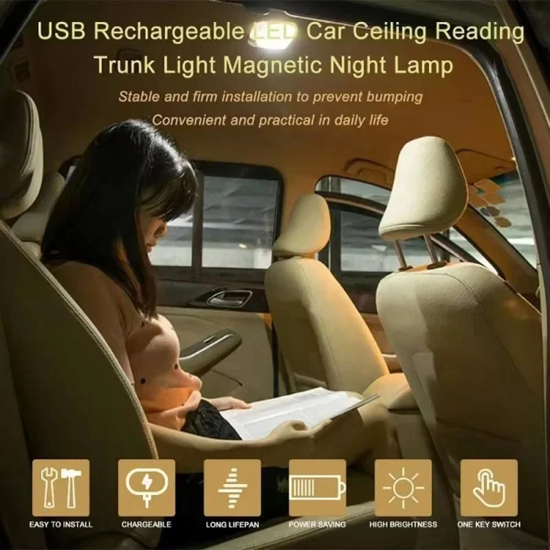 

Car Color Reading Light Roof Led Body Light Lighting Lamp Rear Car Ceiling Light Trunk Roof Lamps for BYD EV Han DM Song Qing