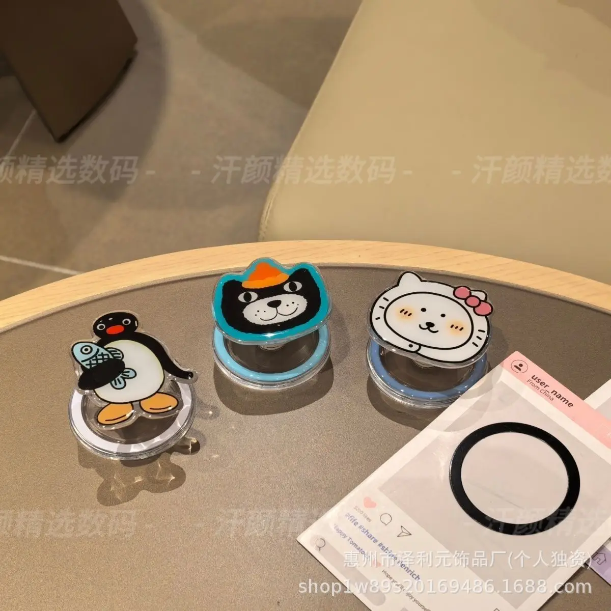 

Корейский милый мультяшный пингвин, голова тигра, подставка для кошки, подушка безопасности, выдвижной складной магнитный держатель для Iphone, Samsung, кронштейн, ручка Tok