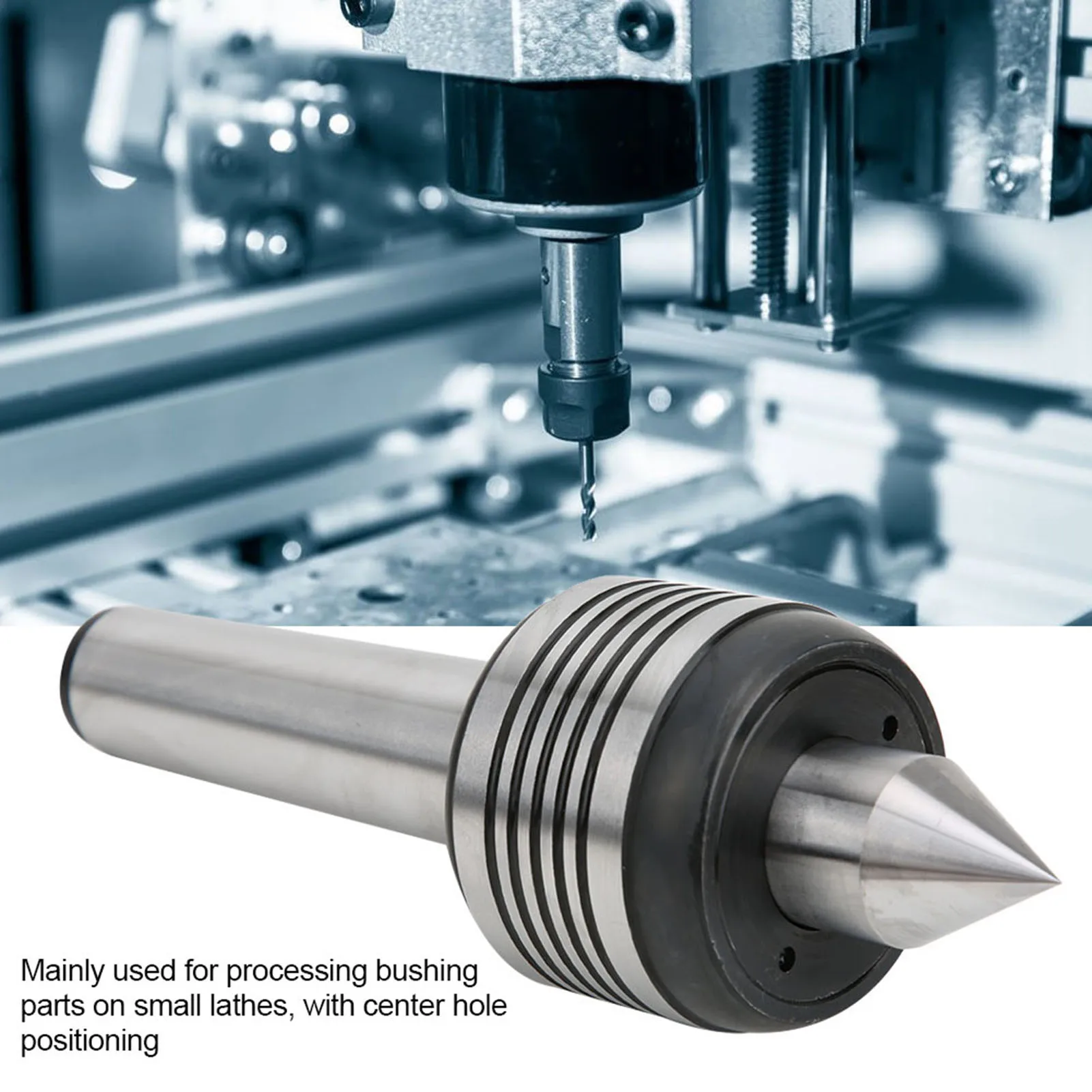 

MT4A Live Center Taper Carbon Steel High Accuracy 0.015" Triple Ball Bearing for Small Lathes 60° Triple Ball Bearing