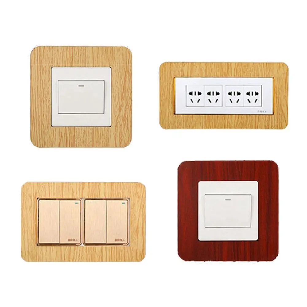 Buckle Type Outlet Cover Non Adhesive Living Room Decor Home Decoration Switch Stickers Wall Sticker Switch Protective Cover