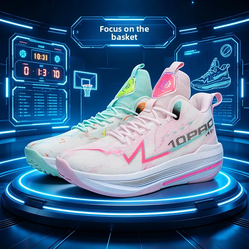 

2026 New Family Basketball Shoes Men Breathable Comfortable Sneakers Training Sports Unisex Basketball Sneakers Women Shoes