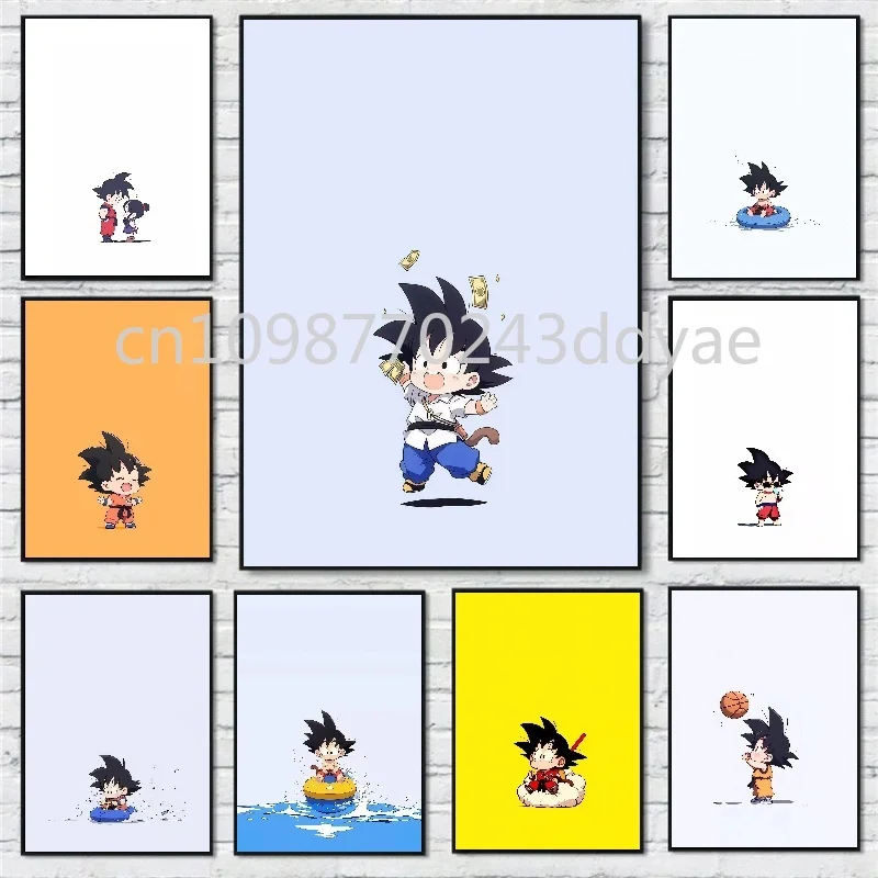 

Anime Dragon Ball Wukong Poster Cute Childhood Picture Printing Canvas Painting Art Wall Decoration Painting Children's Gifts