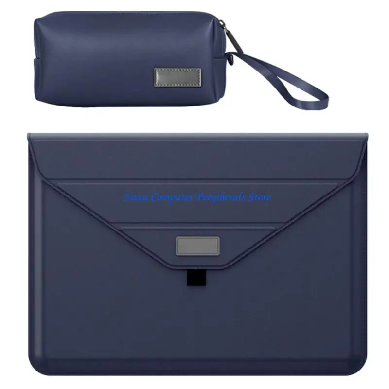 

F68C PU Leather Laptop Bag Including Accessory Storage and Cooling Stand for 13 14 15 16inch Laptops