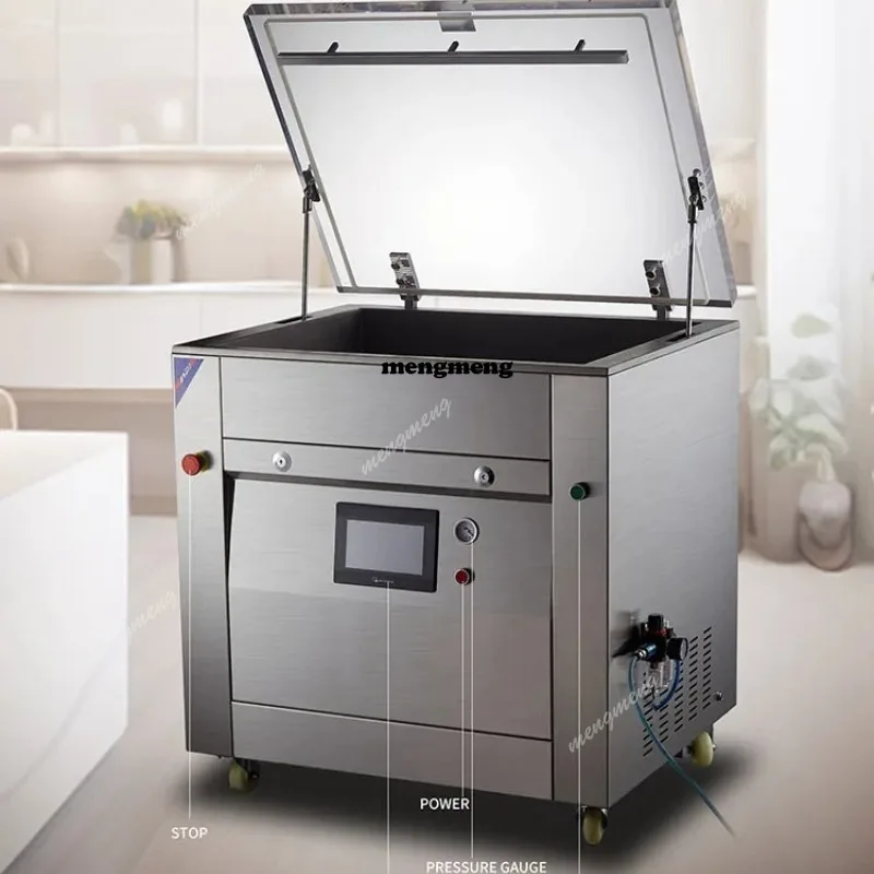 Single Chamber Vacuum Packing Machine for Rice Beans Wrapping Brick Size Sealing Machine Vibrate Packer PP PE bag Sealer