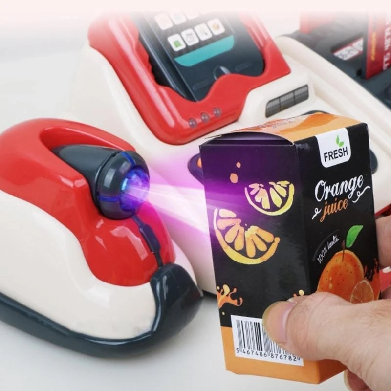 Playcashier Register untuk Anak-anak Mainan Mesin Kasir Supermarket Mainan Anak-anak Konter Checkout PlayHouse Mainan Mesin 15UB