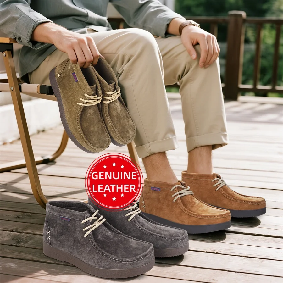 

Men's Premium Leather Handcrafted Sewn Boots Elegant Mocassins man shoes, Suitable for Daily Office & Wear Casual Shoes
