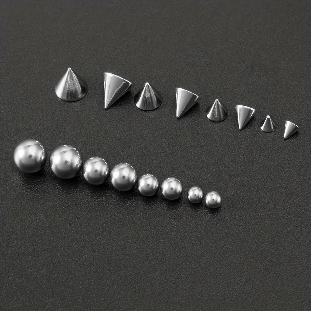 1set Sticker Fake Piercing Eyebow Non-Piercing Belly Nose Ring Lip Stud Earring Dermal Anchor Top Body Jewelry image 5