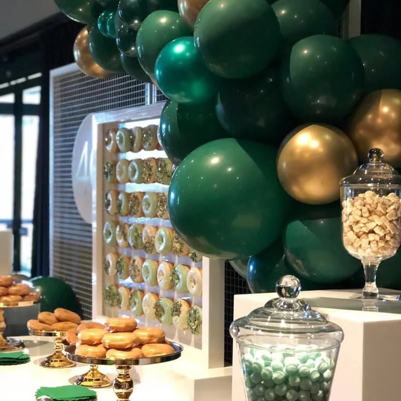 مجموعة بالونات مختلطة من الذهب الأخضر مكونة من 75 قطعة لاستحمام الطفل وحفلات أعياد الميلاد وحفلات الزفاف وحفلات التخرج والذكرى السنوية ومستلزمات الديكور #4