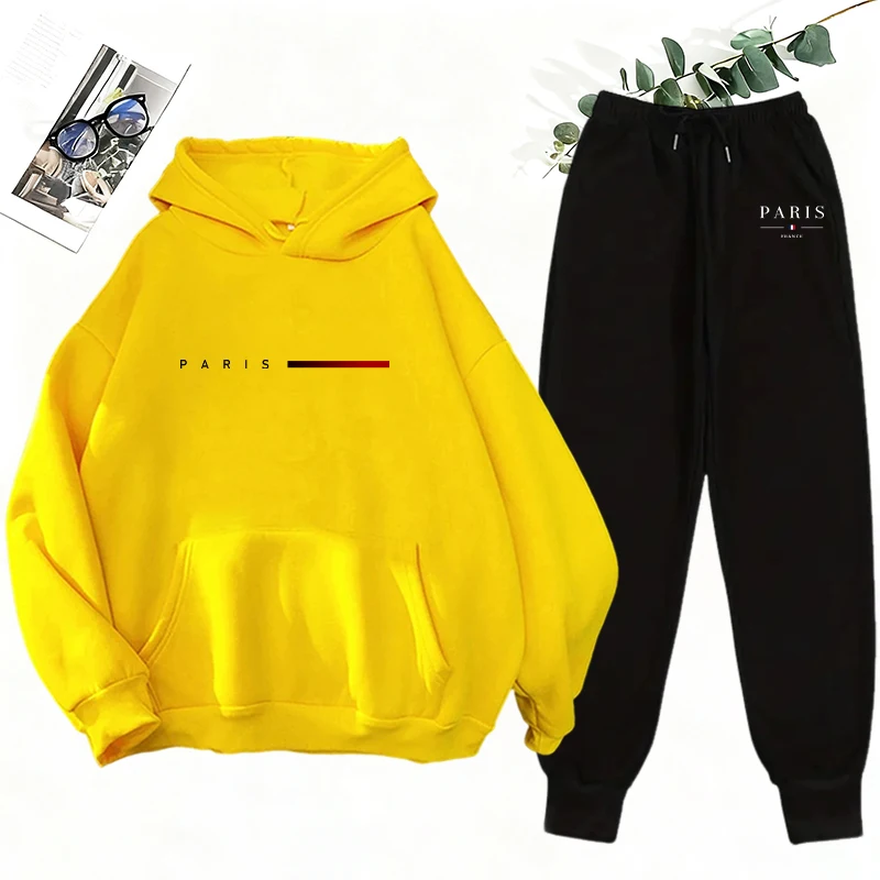 Lässiger Damen-Trainingsanzug, Pullover-Sweatshirt, Streetwear, Outdoor-Sportbekleidung, Jogging-Kleidung, Herbst-Winter-Mode, Hoodie, Sportbekleidung – Detail 6