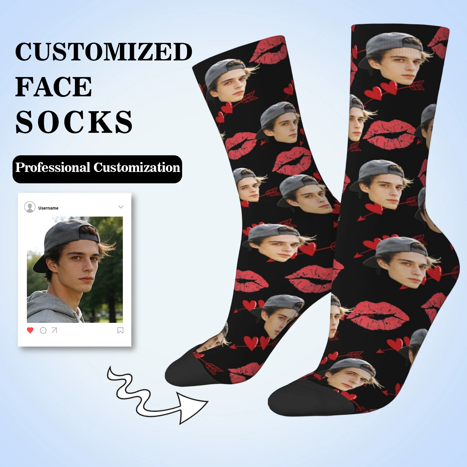 

Custom avatar socks for men and women custom photo socks personalized picture socks photo socks personalized gifts