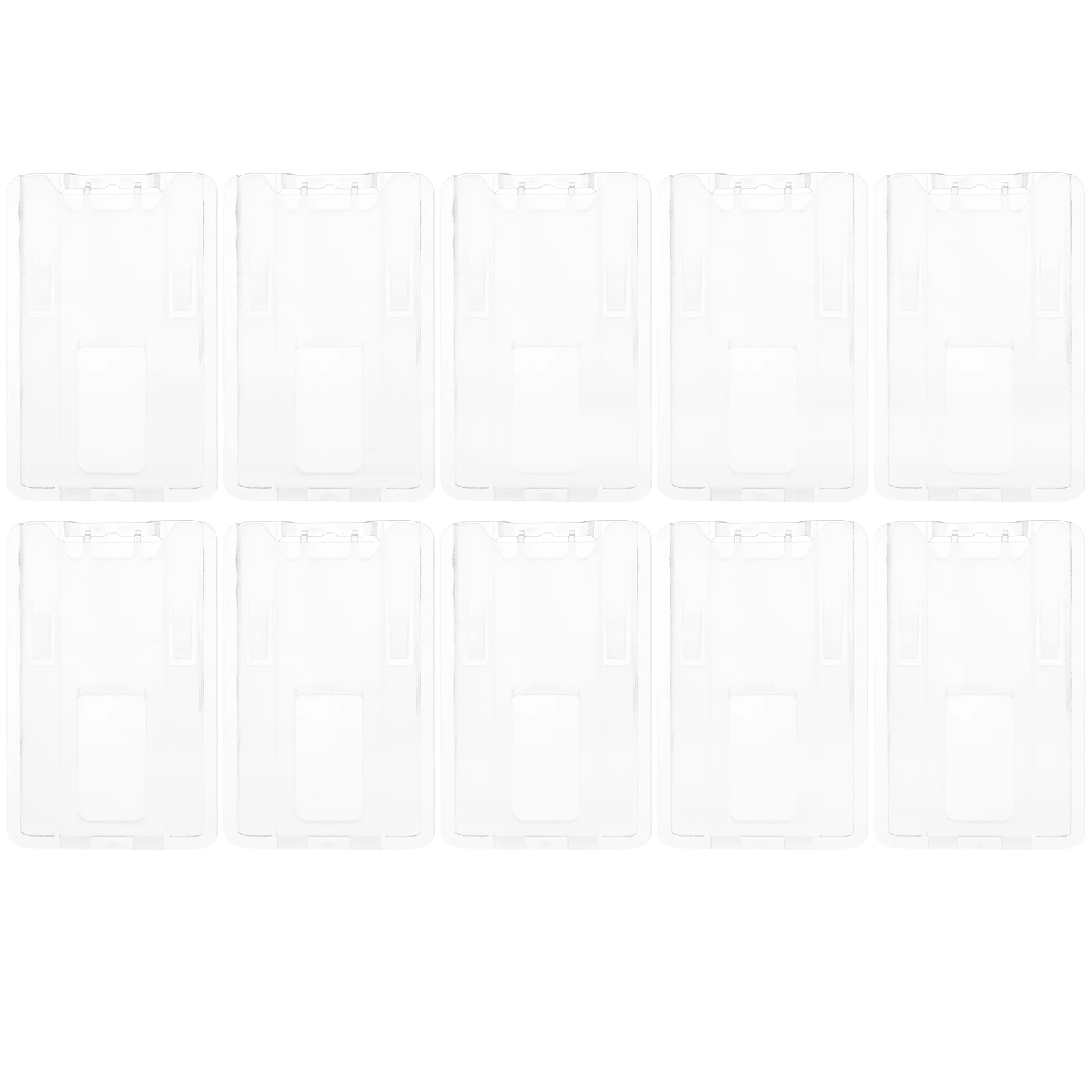 

10Pcs Id Card Holders Plastic Waterproof Sleeve Holder Id Holder Protector Business Cover