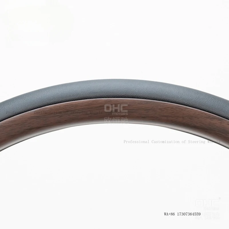 Suitable for 23-24 Toyota Crown, Alphard, Camry, wood-grain flat leather steering wheel universal modification and upgrade