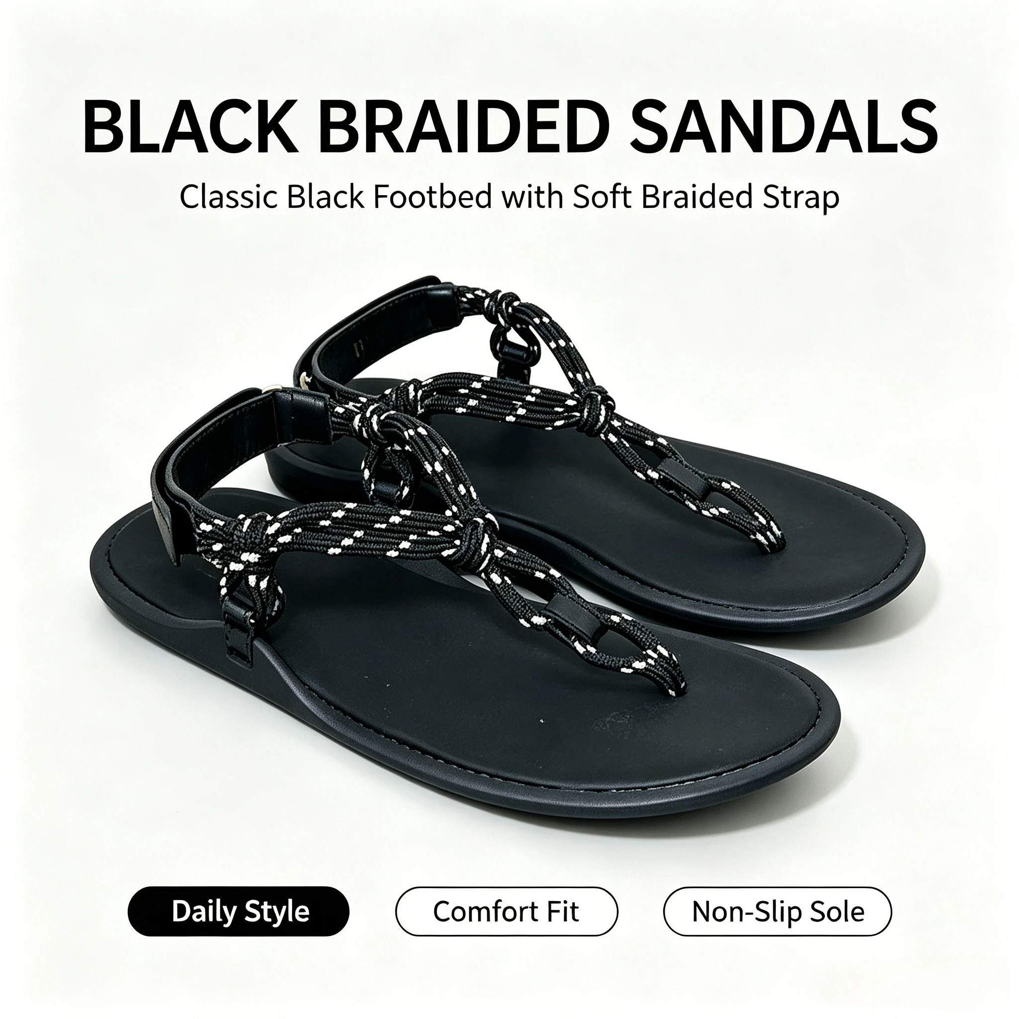 Luxury Hand-woven Flip-flops, Casual Retro Beach Sandals, Women's Casual Flat Shoes, Master Craftsmanship, Summer Gift.